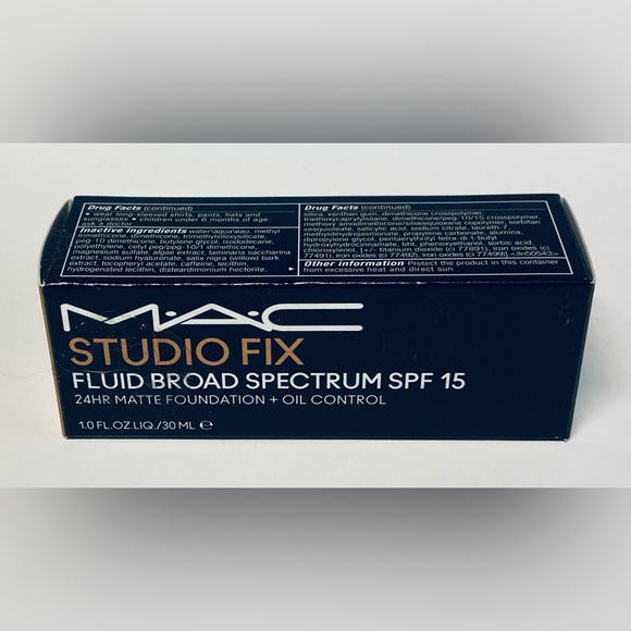 MAC Studio Fix Fluid SPF 15 24 Hour Matte Foundation + Oil Control - NEW! NC35. - Picture 3 of 3